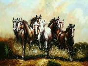 unknow artist Horses 053 oil on canvas